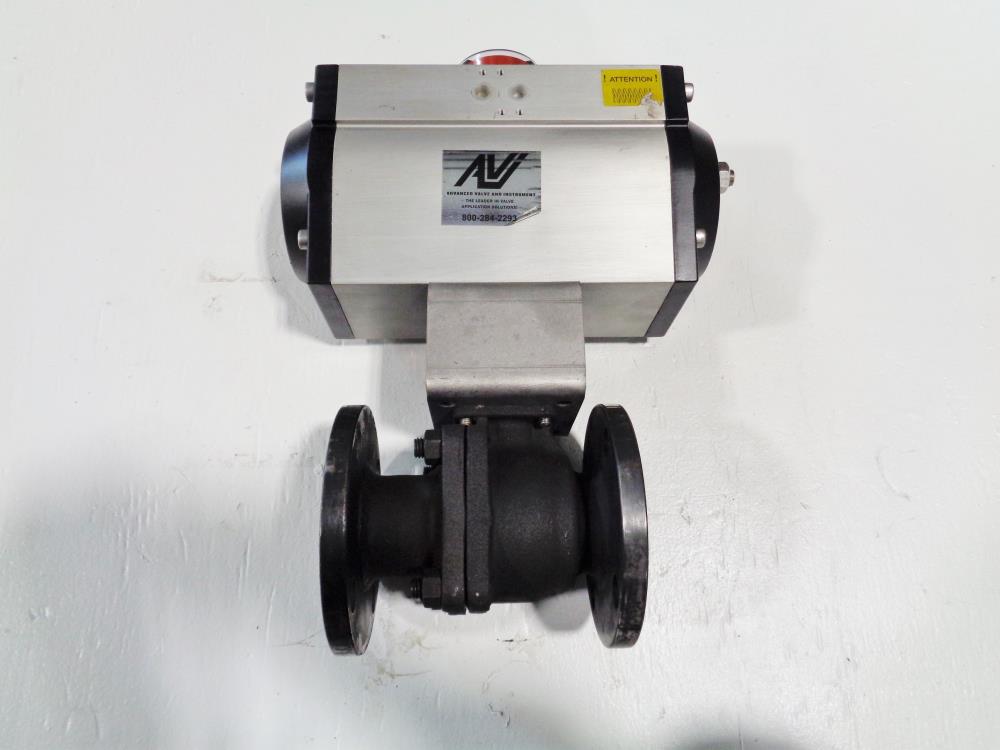 Mas 2" 150# WCB 2-Piece Actuated Ball Valve MT41.S4.F07-F10.CH22